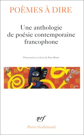 Une anthologie de poésie contemporaine francophone