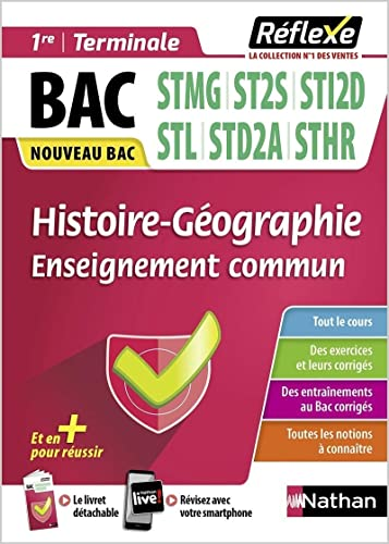 Histoire Géographie Enseignement commun 1ère, Term STMG ST2S, STI2D, STL, STD2A, STHR